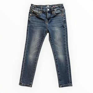 7 For All Mankind Blue Skinny Jeans